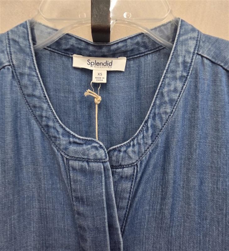 NWT Splendid‎ XS Carlotta Indigo Jumpsuit Blue Chambray Sleeveless 131905