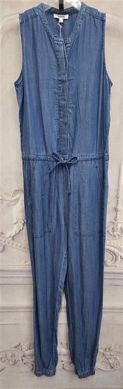 NWT Splendid‎ XS Carlotta Indigo Jumpsuit Blue Chambray Sleeveless 131905