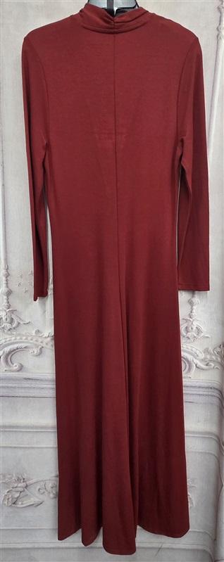 NWOT Soft Surroundings Medium Lagia V Neck Maxi Dress Red 131907