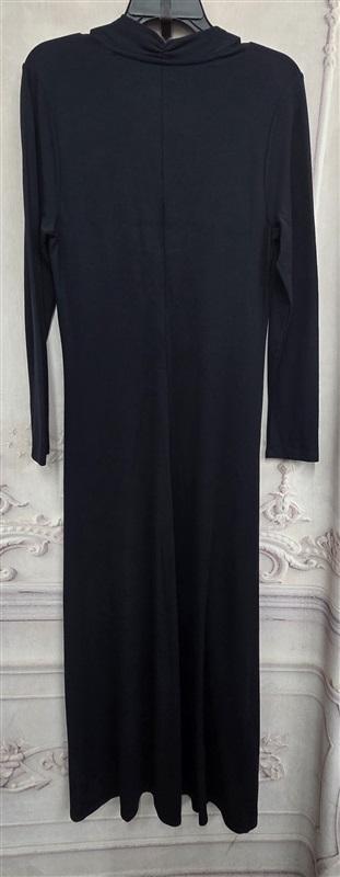 NWOT Soft Surroundings M Lagia V Neck Twist Front Maxi Dress Blue 131909