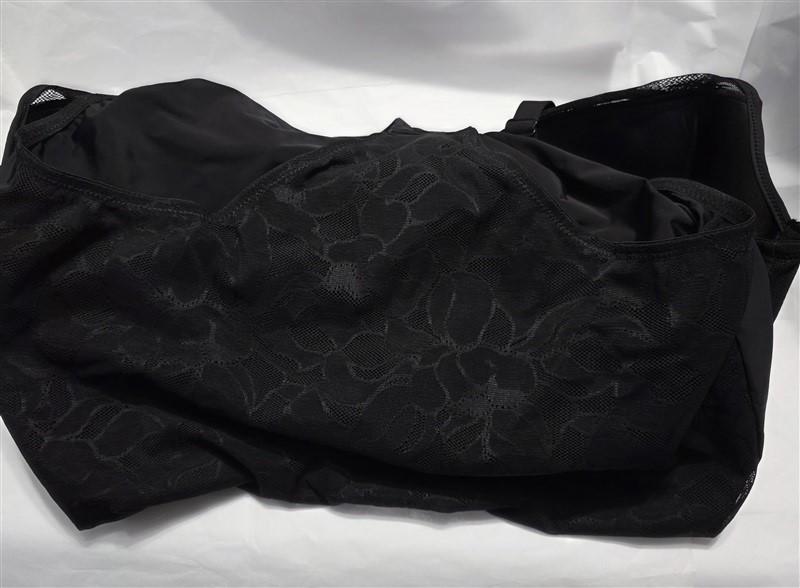 NWT Bali 40D Ultra Firm Tummy-Control Sheer Lace Body Briefer 6552 Black 131936