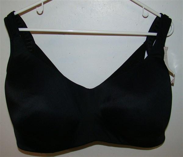NWOT Comfort Choice 46D Wirefree back smoothing Bra Black 131948