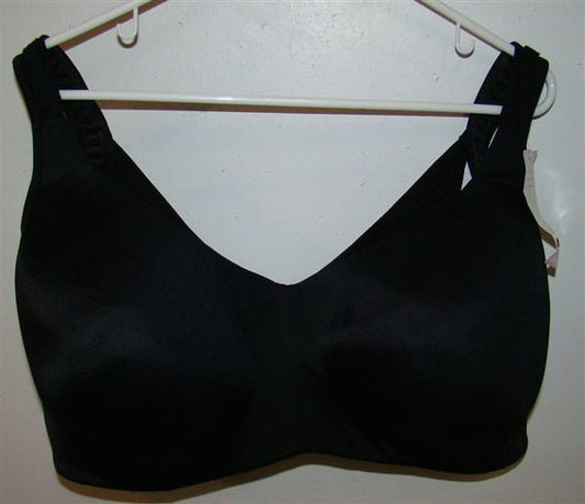 NWOT Comfort Choice 46D Wirefree back smoothing Bra Black 131948