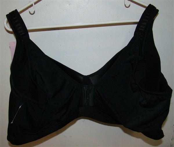 NWOT Comfort Choice 46D Wirefree back smoothing Bra Black 131948