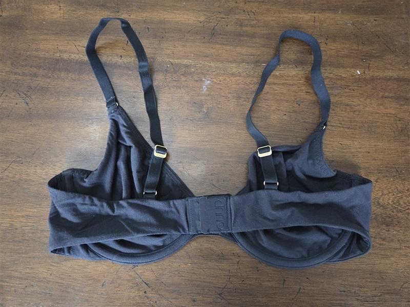 PO CUUP 36C The Plunge Model Black Underwire Bra 131954