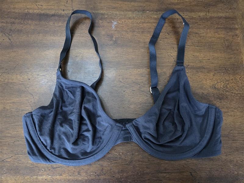 PO CUUP 36C The Plunge Model Black Underwire Bra 131954