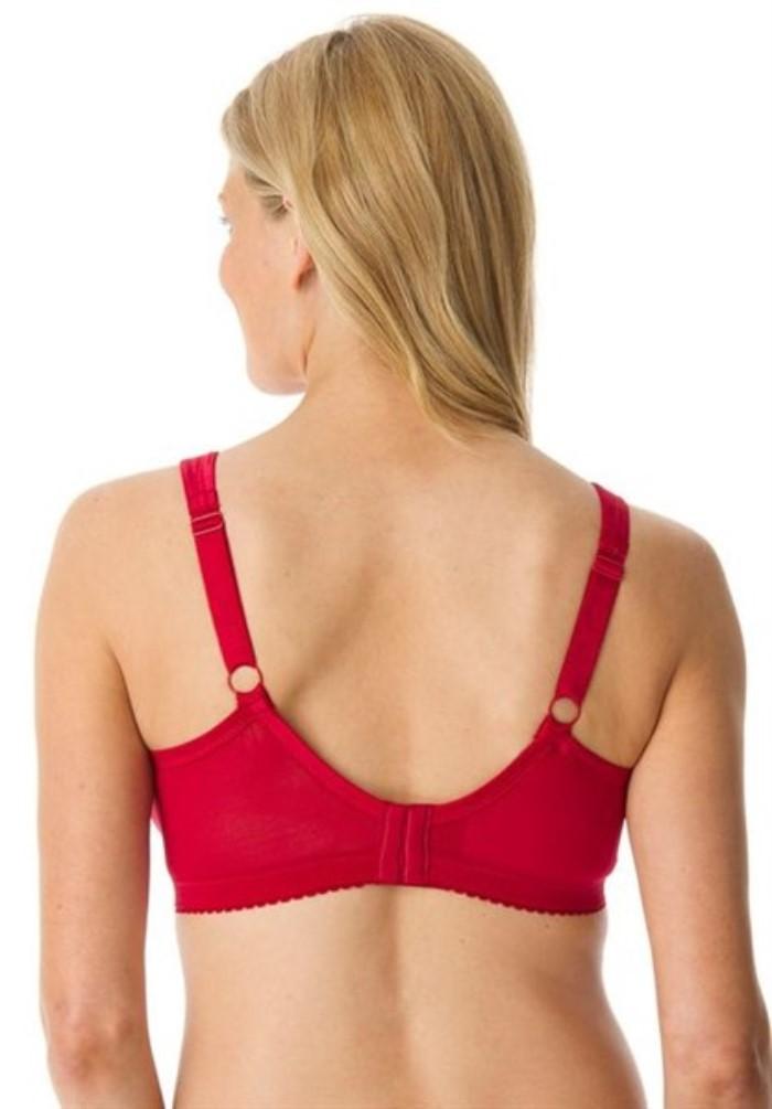 NWOT Comfort Choice 54DDD Easy Enhancer Wirefree Allover Lace Bra Red 131962