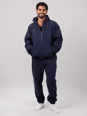 NWT Comfrt 2X Navy Blue Zip Up Cloud Hoodie Sweatshirt 131973