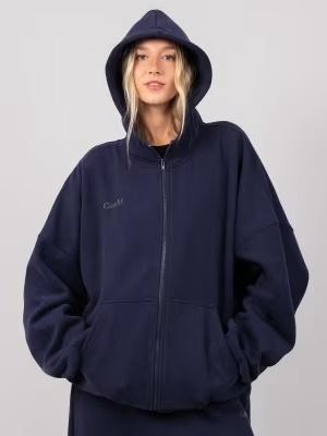 NWT Comfrt 2X Navy Blue Zip Up Cloud Hoodie Sweatshirt 131973