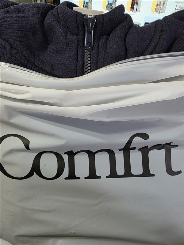 NWT Comfrt 2X Navy Blue Zip Up Cloud Hoodie Sweatshirt 131973