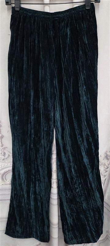 NWT Anthropologie Band of Free XS Green Crushed Velvet Pants 131981