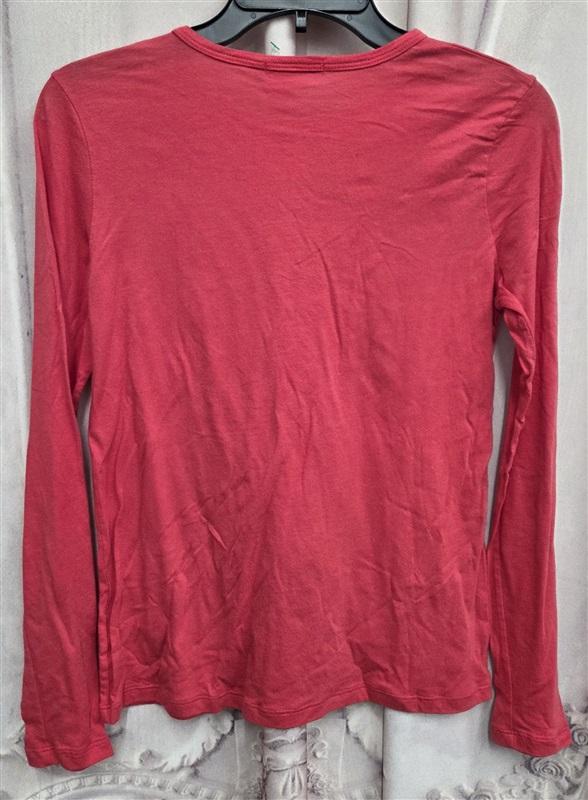 NWOT Michael Stars XS Long Sleeve Crew Neck Red T Shirt 131983