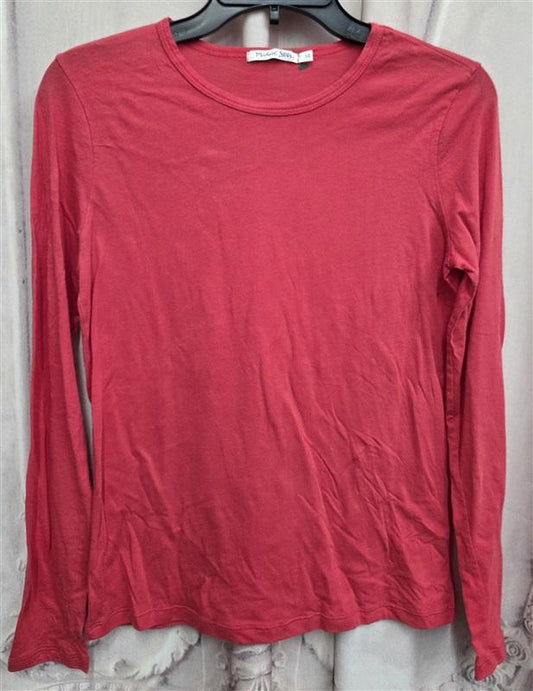 NWOT Michael Stars XS Long Sleeve Crew Neck Red T Shirt 131983