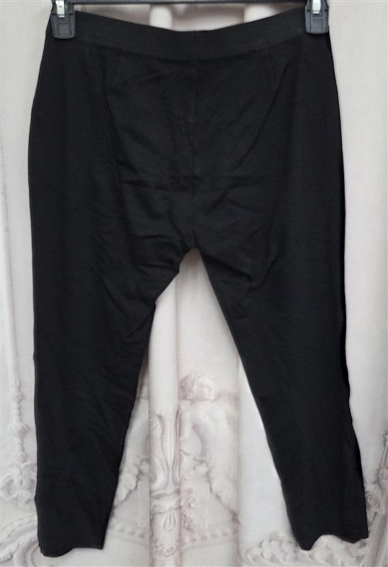 PO Eileen Fisher PP Small Black Skinny Straight Pants 131990