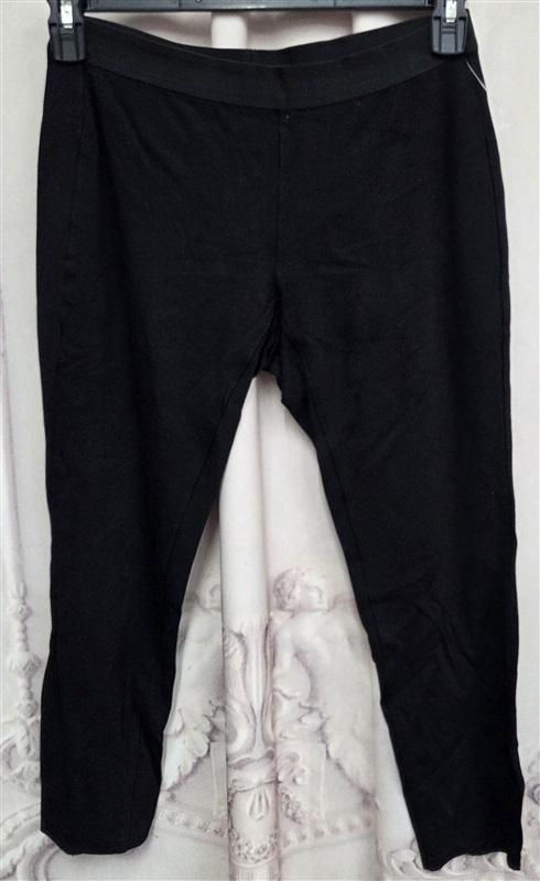 PO Eileen Fisher PP Small Black Skinny Straight Pants 131990