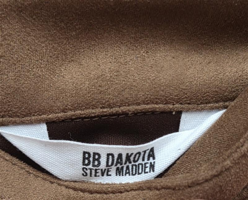NWOT BB Dakota Steve Madden 10 Ultra Suede Mini Skirt Brown 132000