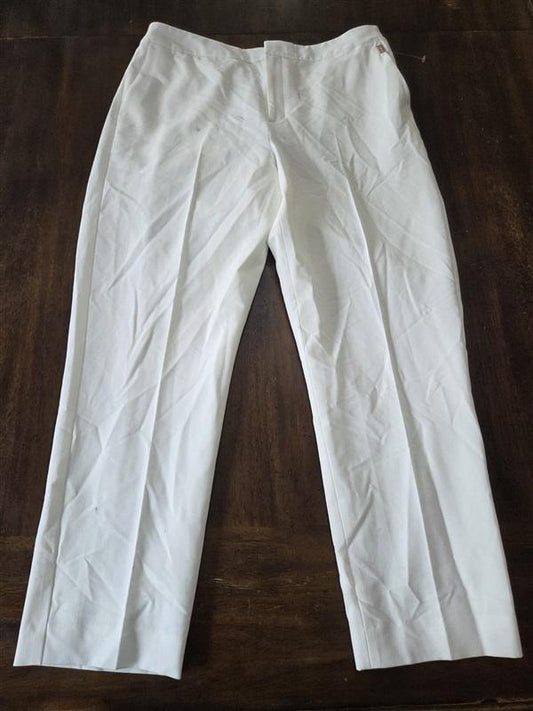 NWOTD Tommy Hilfiger 16 Wide Leg Solid Dress Pants White 132012