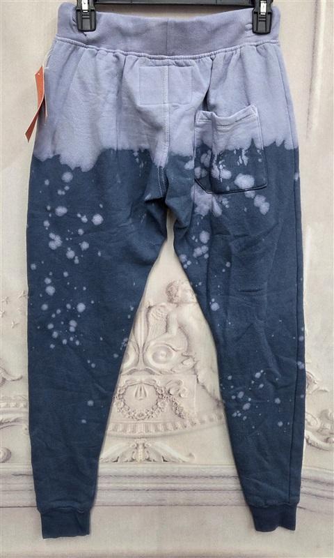 NWT La Detresse XS La Acid Drop Distressed Sweatpants Vinca Blue 132017