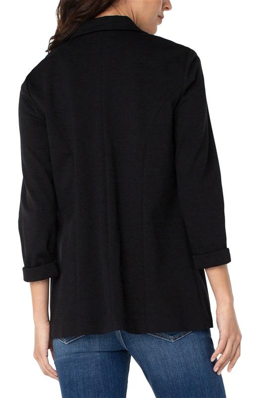 NWT Liverpool XS Boyfriend Blazer Princess Darts Black Jacket 132019