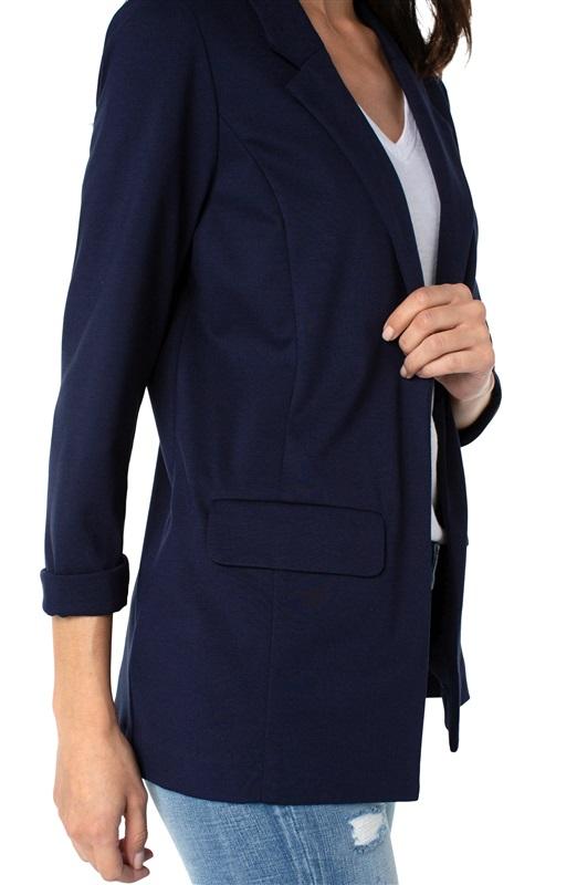 NWT Liverpool XS Boyfriend Blazer Princess Darts Black Jacket 132019