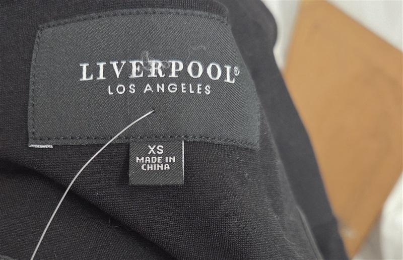 NWT Liverpool XS Boyfriend Blazer Princess Darts Black Jacket 132019