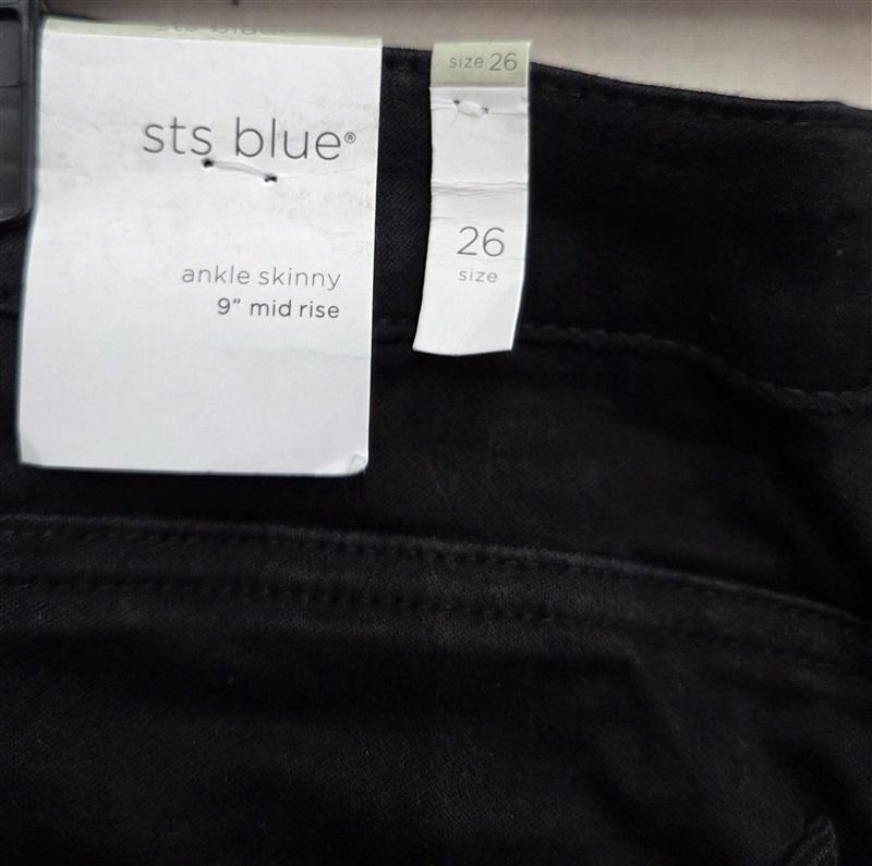 NWT sts Blue 26 EMMA MID-RISE ANKLE SKINNY Black 132030