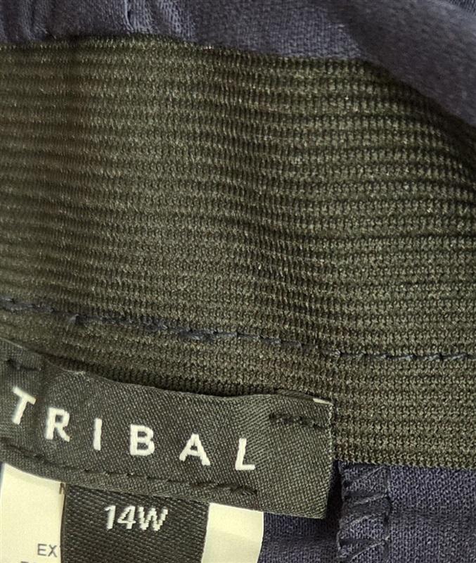 NWT Tribal 14W Flatten It Pull-on Ankle Pant Blue 132031
