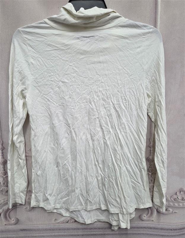 NWOT Soft Surroundings M Cowl Neck Tunic Ivory Top 132032