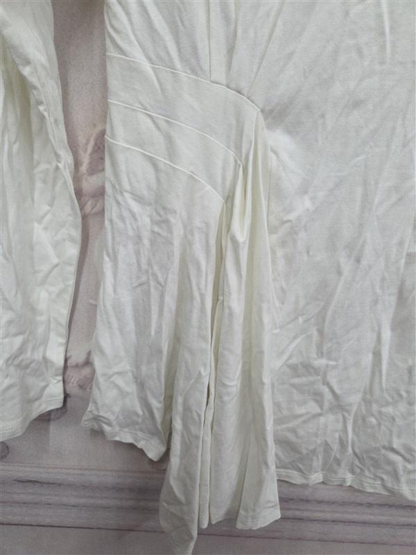 NWOT Soft Surroundings M Cowl Neck Tunic Ivory Top 132032