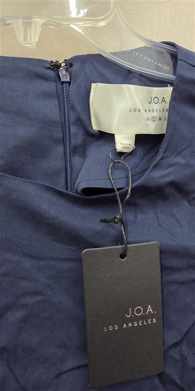 NWT Anthropologie J.O.A. Tie Bell Sleeve Navy Blue Blouse 132034