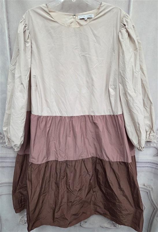 NWOT English Factory 3x Colorblock Tiered Short Sleeve Dress 132038
