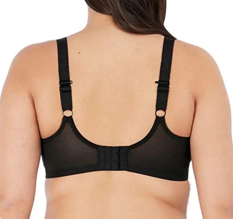 NWOT Elomi 40M USA Charley Banded Plunge Underwire Bra (4380) Black 132048