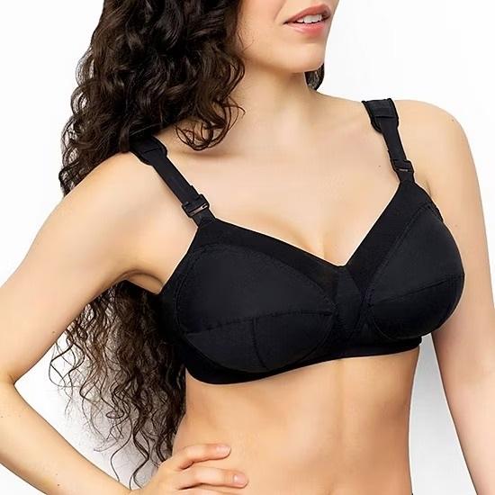 NWOT Exquisite Form 42B Original Fully Support Bra #5100532 Black 132049