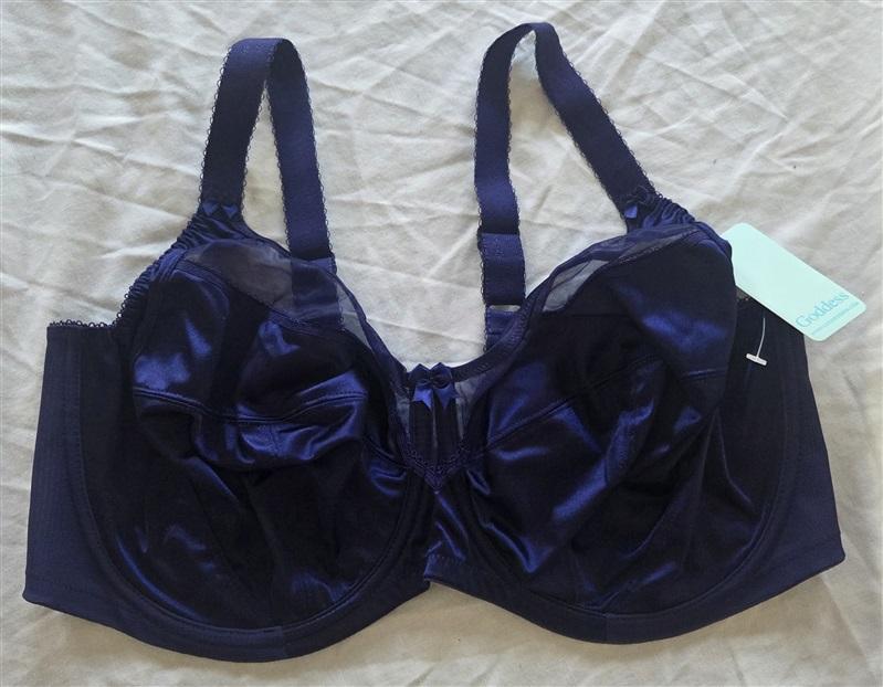 NWT Goddess 42H USA Keira Banded Underwire 6090 Lace Blue 132050