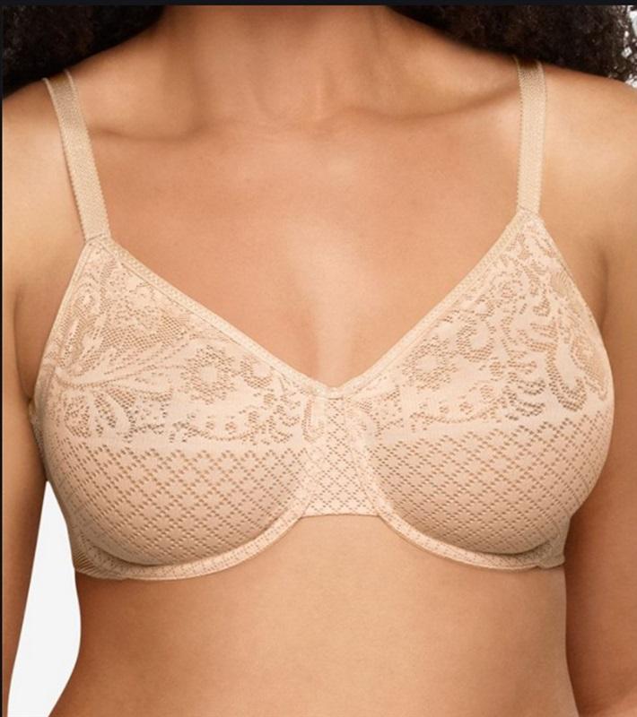 NWT Wacoal 40C Visual Effects Minimizer Bra 857210 Beige 132059
