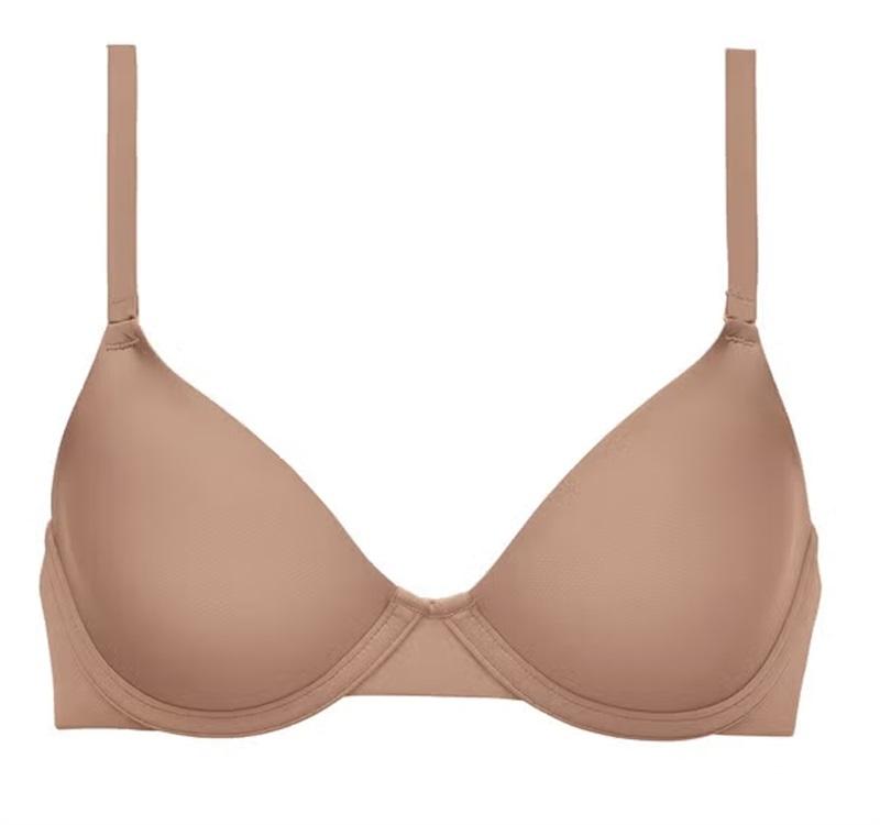 NWOT CUUP 38B The Triangle Underwire Micro Fiber Taupe Bra 132104
