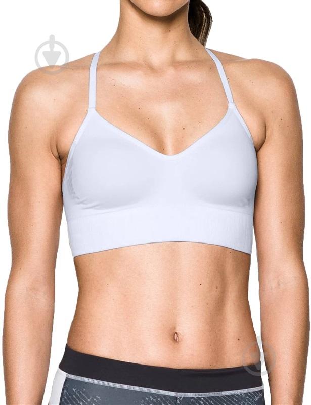 NWOTD Under Armour M Long Sports Bra White 132122