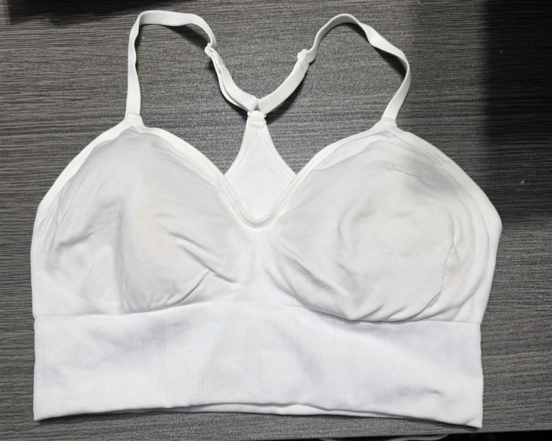 NWOTD Under Armour M Long Sports Bra White 132122