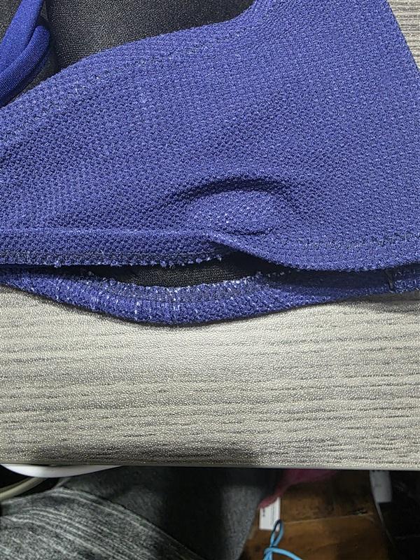 NWPT Trina Turk 12 ULTRA MARINE Rainbow Swirl Textured Bandeau Bikini Top 132153