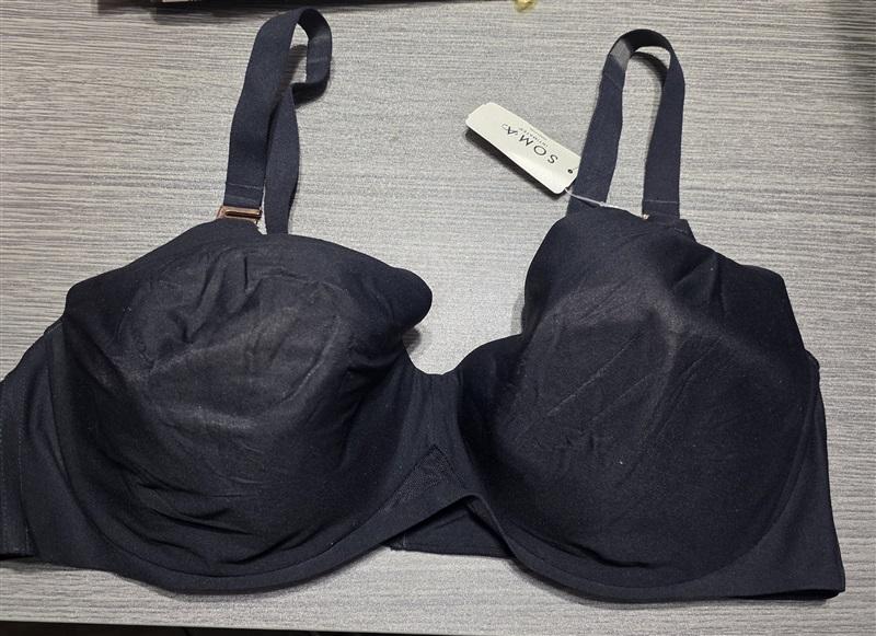NWT Soma 42D Bodify Perfect Coverage Underwire Bra Warm Black 132196