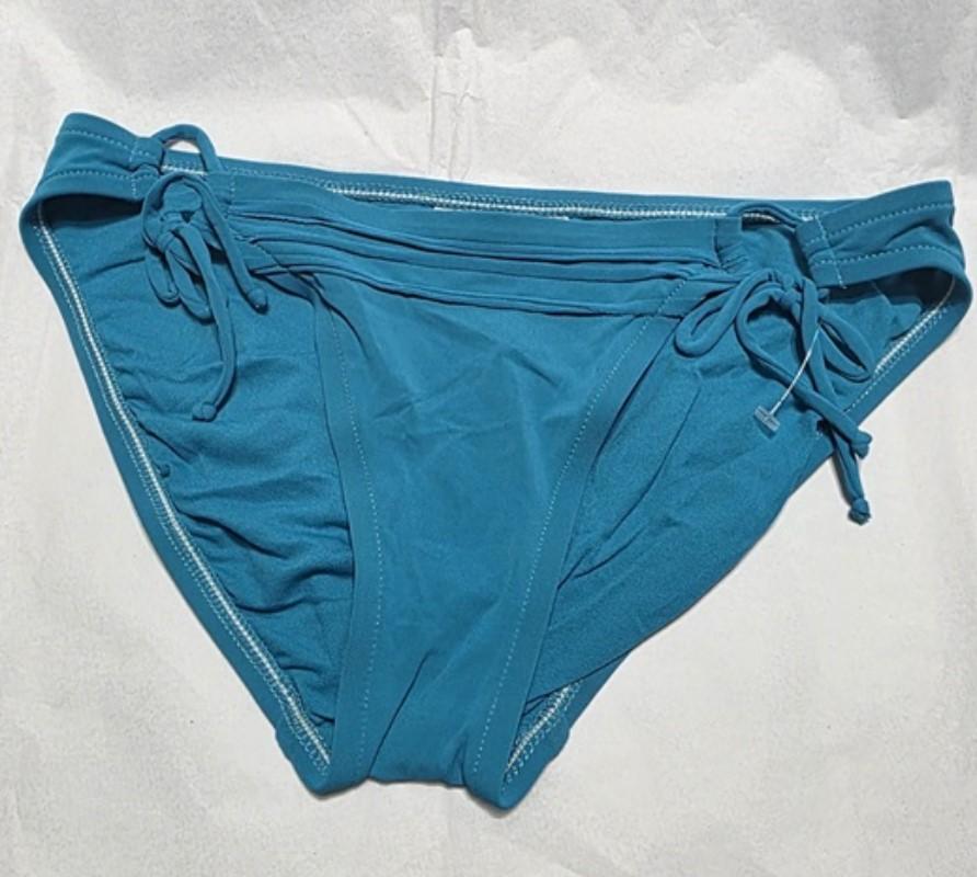 NWT Robin Piccone Luca S Side-Tie Teal Full Bikini Swim Bottom 132212