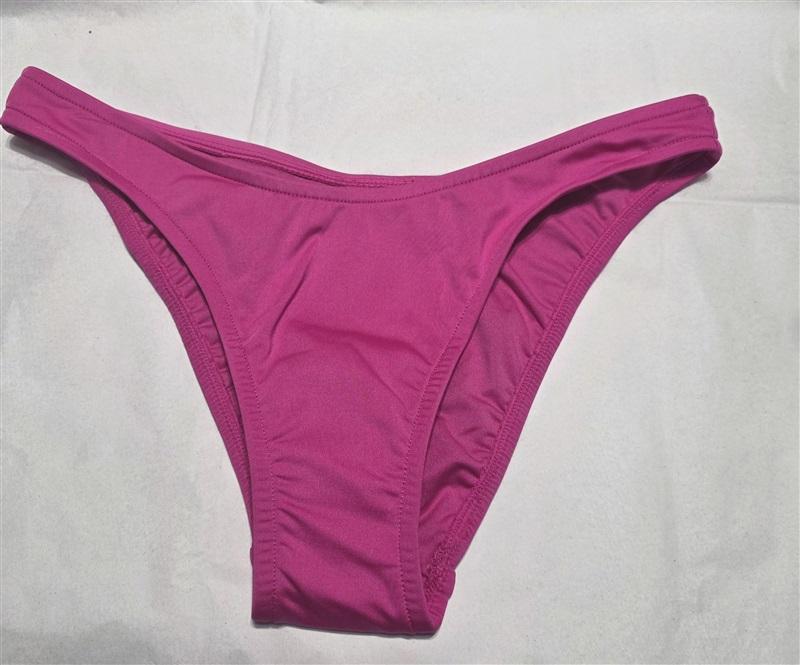 NWOT Seafolly 4 USA V High Cut Rio Bikini Bottom Fuchsia Pink 132227