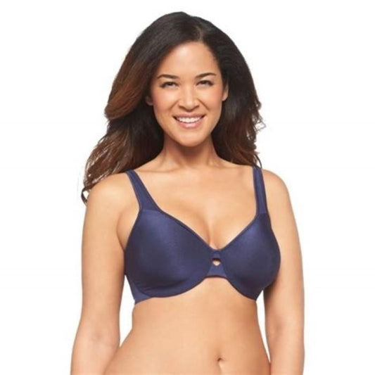 NWT Lilyette 40DD Keyhole Navy Blue Underwire Minimizer 0904 Bra 132238