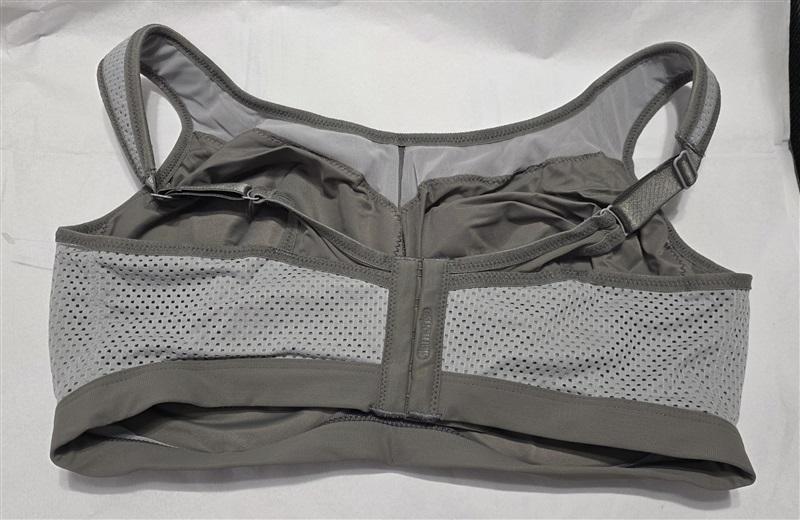 NWOT Glamorise 38F Underwire High Impact Sports Bra 9066 Gray 132242