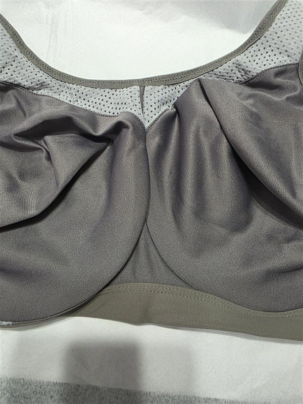 NWOT Glamorise 38F Underwire High Impact Sports Bra 9066 Gray 132242
