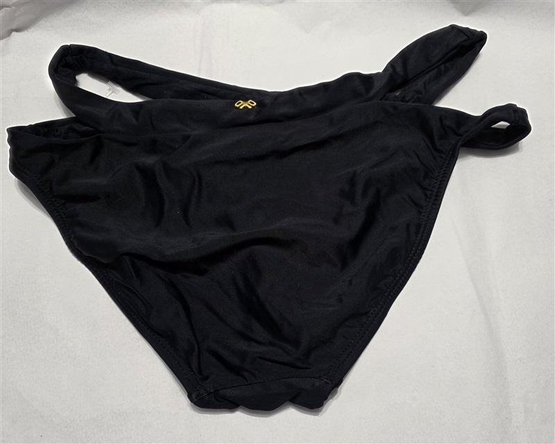 NWT Pilyq S Midnight Black Open Sides Bikini Bottoms 132243