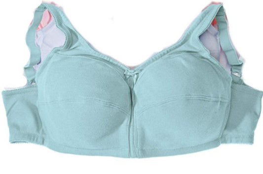 NEW 48C Comfort Choice Wirefree Back Hook Seamless Leisure Bra Aqua 132255