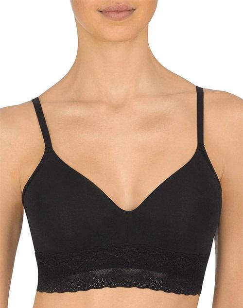 NWOT Natori 32D Bliss Perfection Contour Soft Cup Bra 723154 Black 132259
