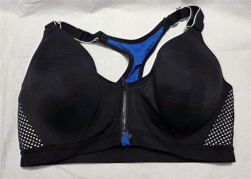 NWOTD Maidenform 36C Sport Bra Zip Front Underwire Medium-Impact DM7991 132260
