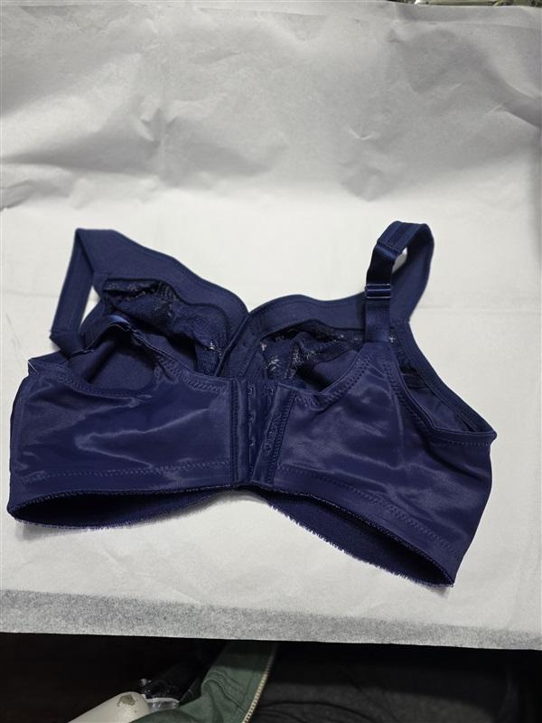 NWOT Glamorise 38D Magic Lift Full Figure Minimizer Bra 1003 Navy Blue 132264